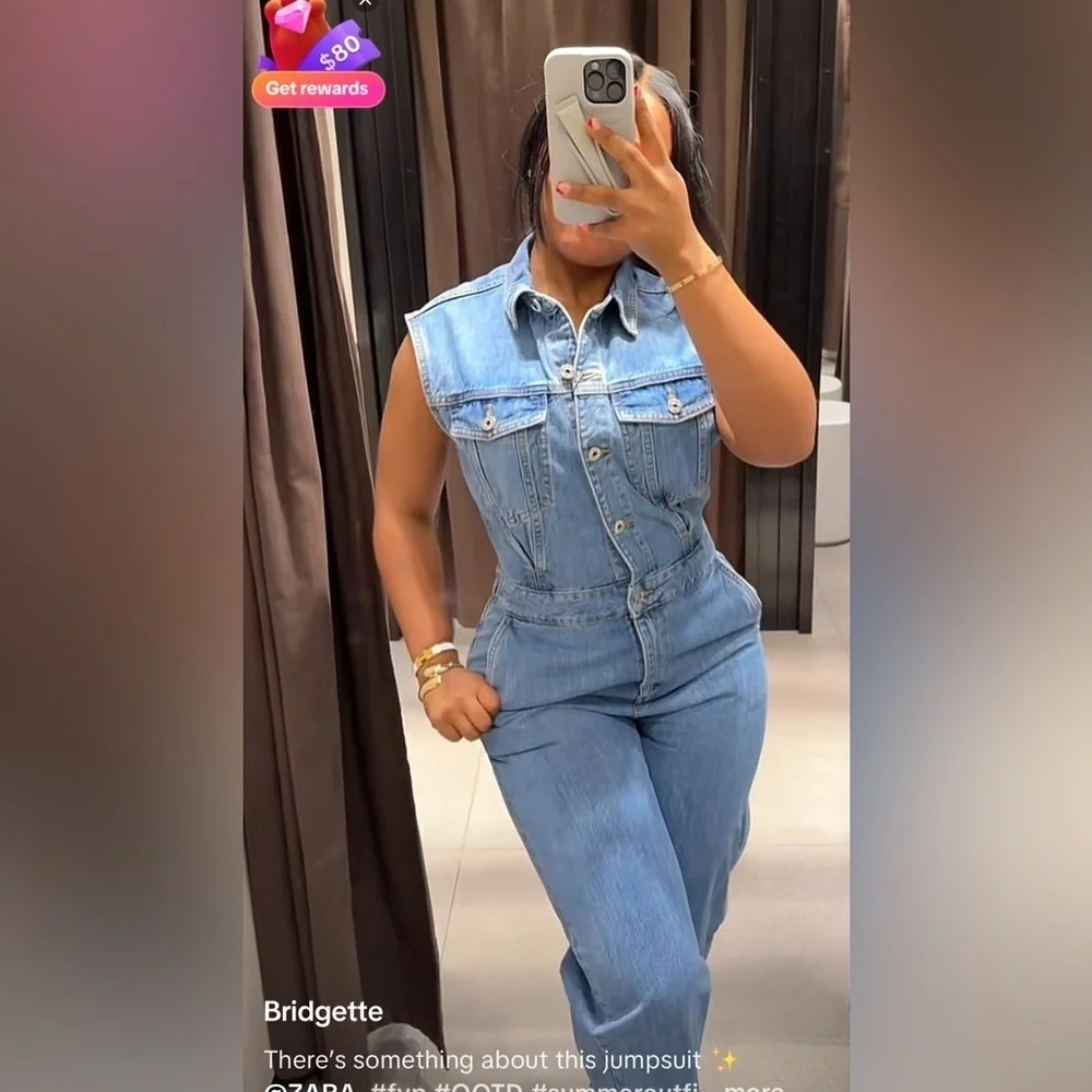 🔥🔥Zara denim ballon jumpsuit - Picture 8 of 8